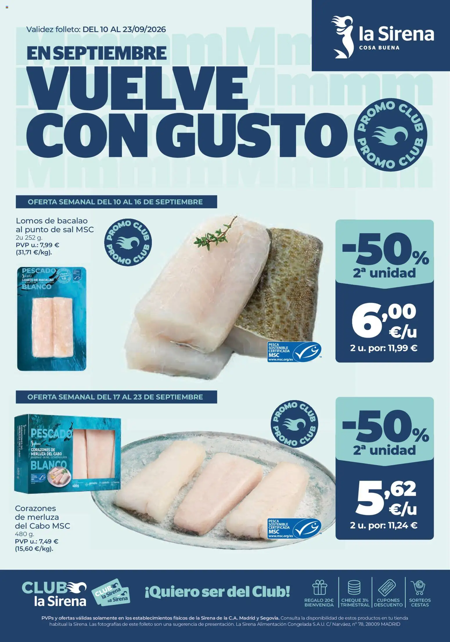 La Sirena Folleto - Página de 1 - Válido desde 10/09/2026