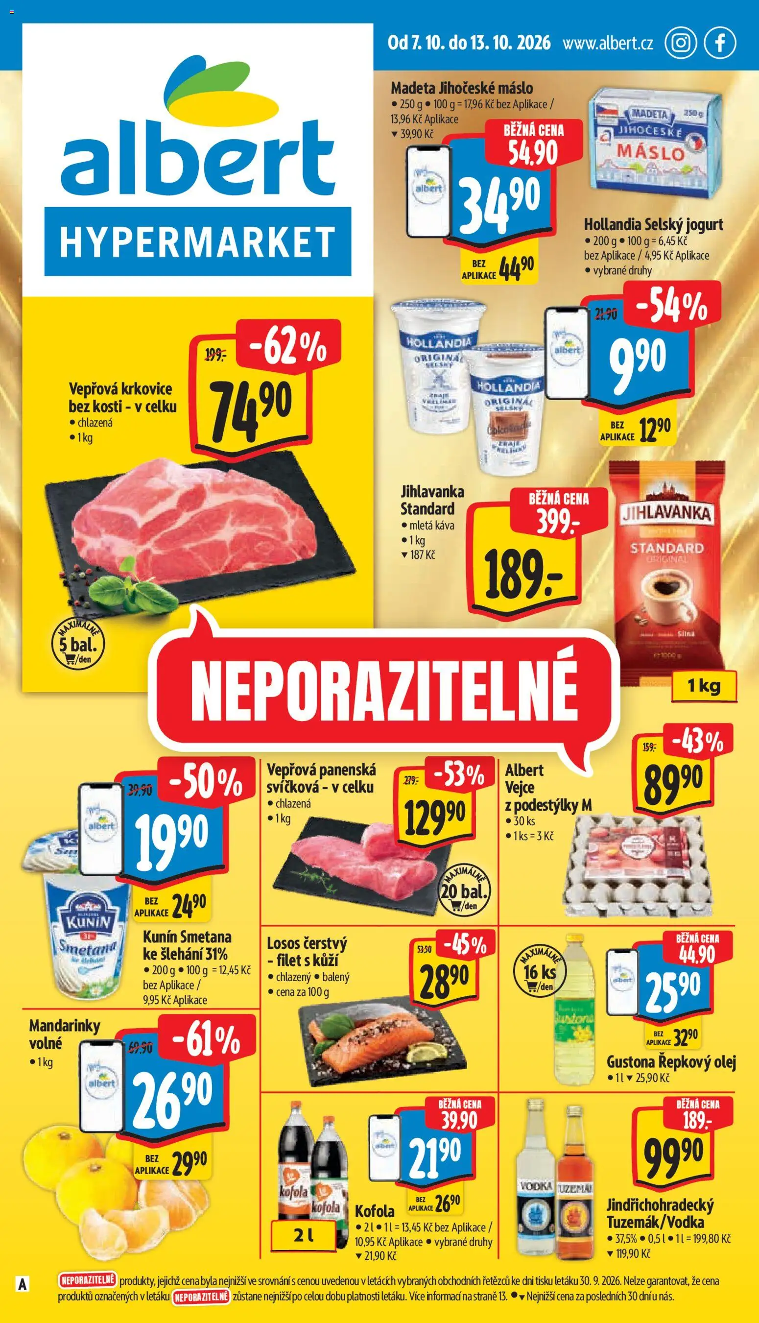 Albert leták - Hypermarket - strana 1- platný od 07.10.2026
