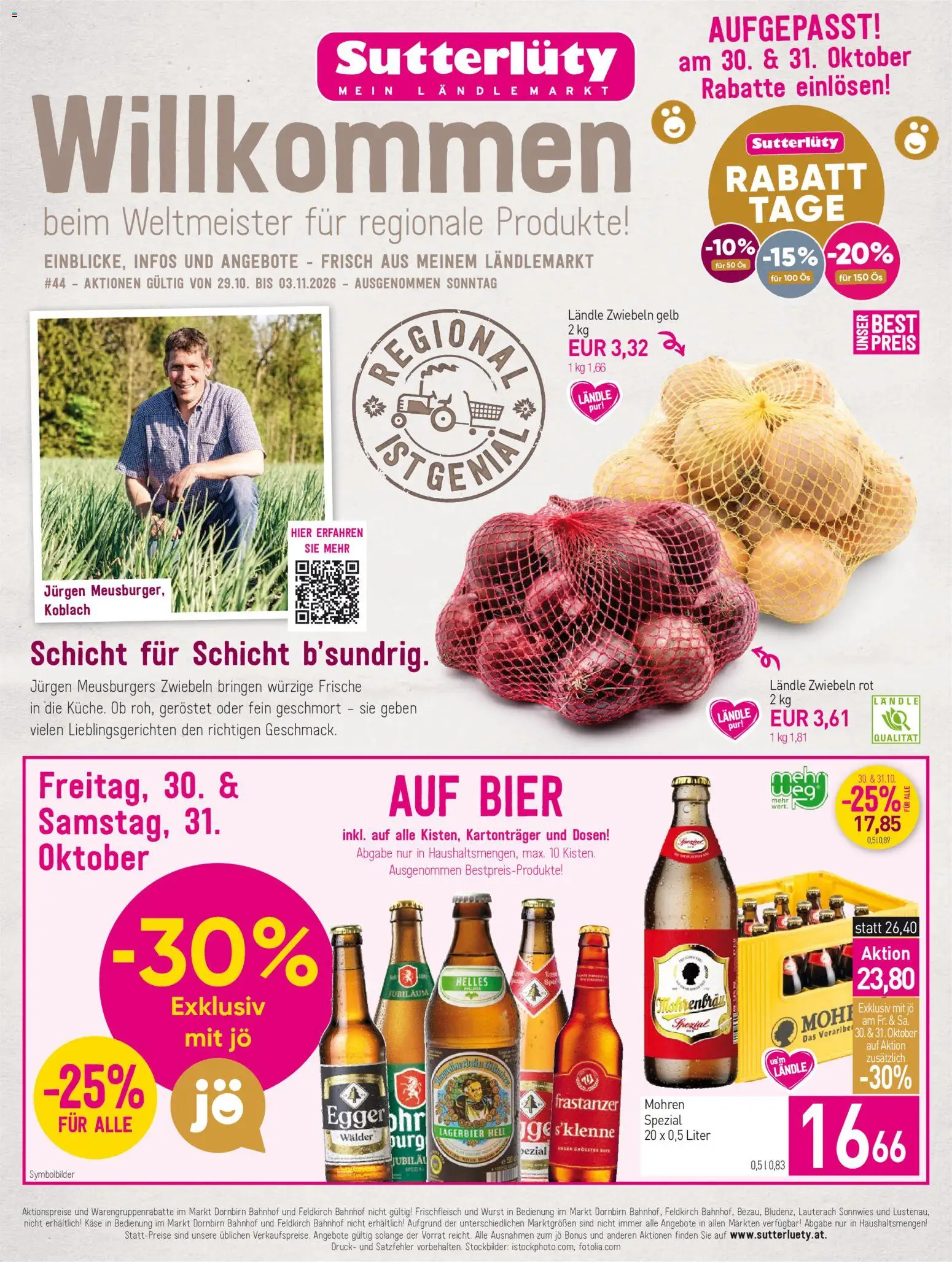 Sutterlüty Flugblatt - Seite 1- gültig ab 29.10.2026
