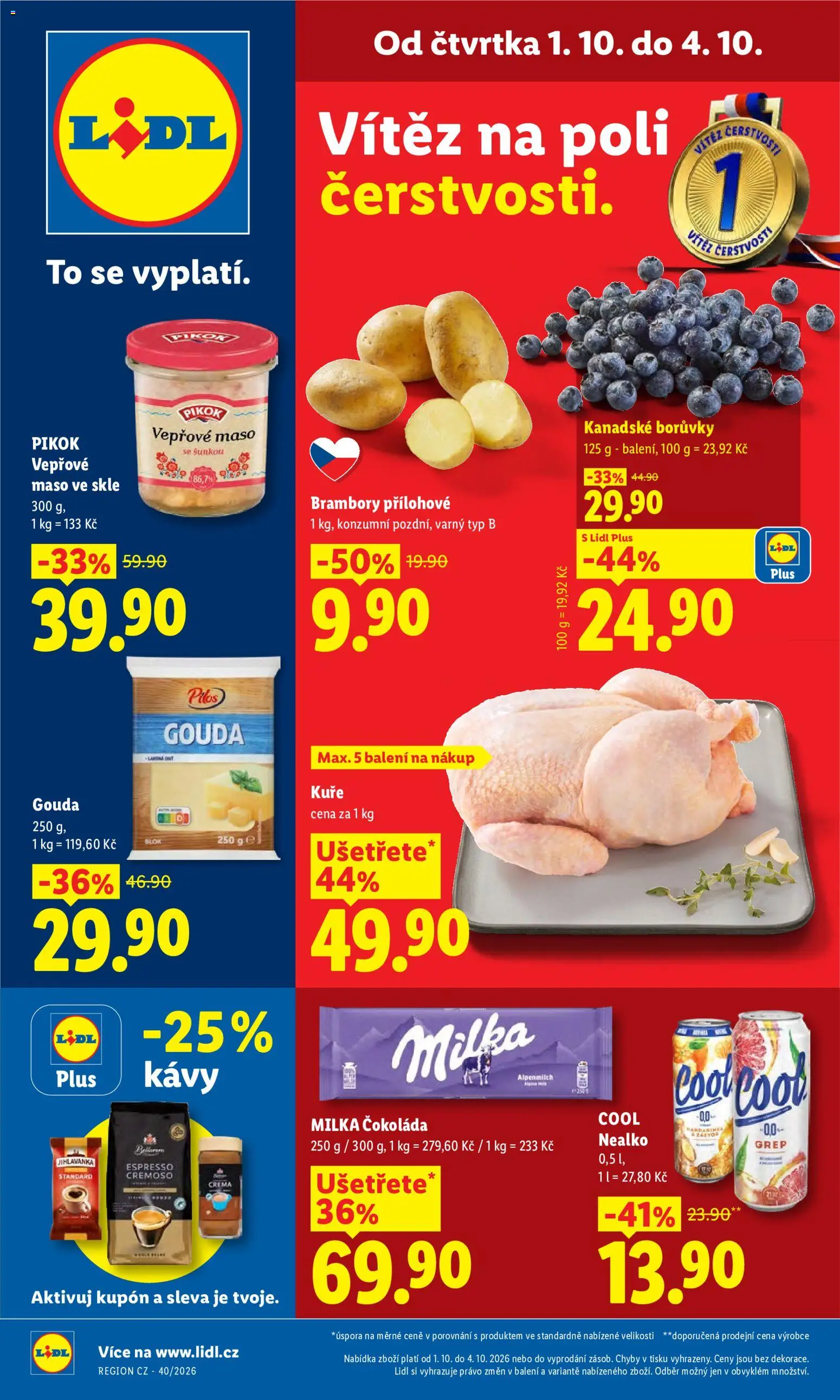 Lidl leták - strana 1- platný od 01.10.2026