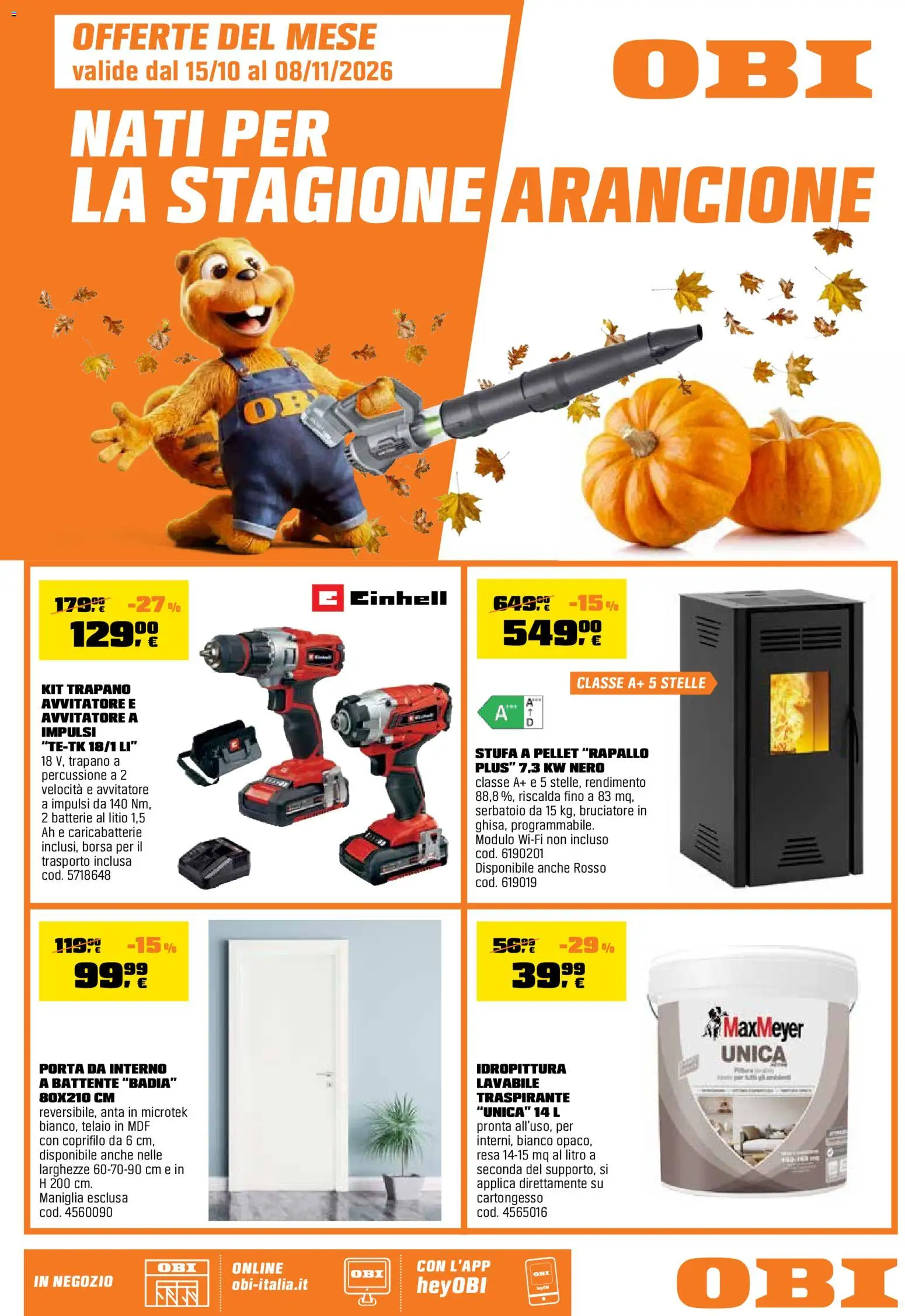 OBI volantino - pagina 1 - valido dal 15/10/2026