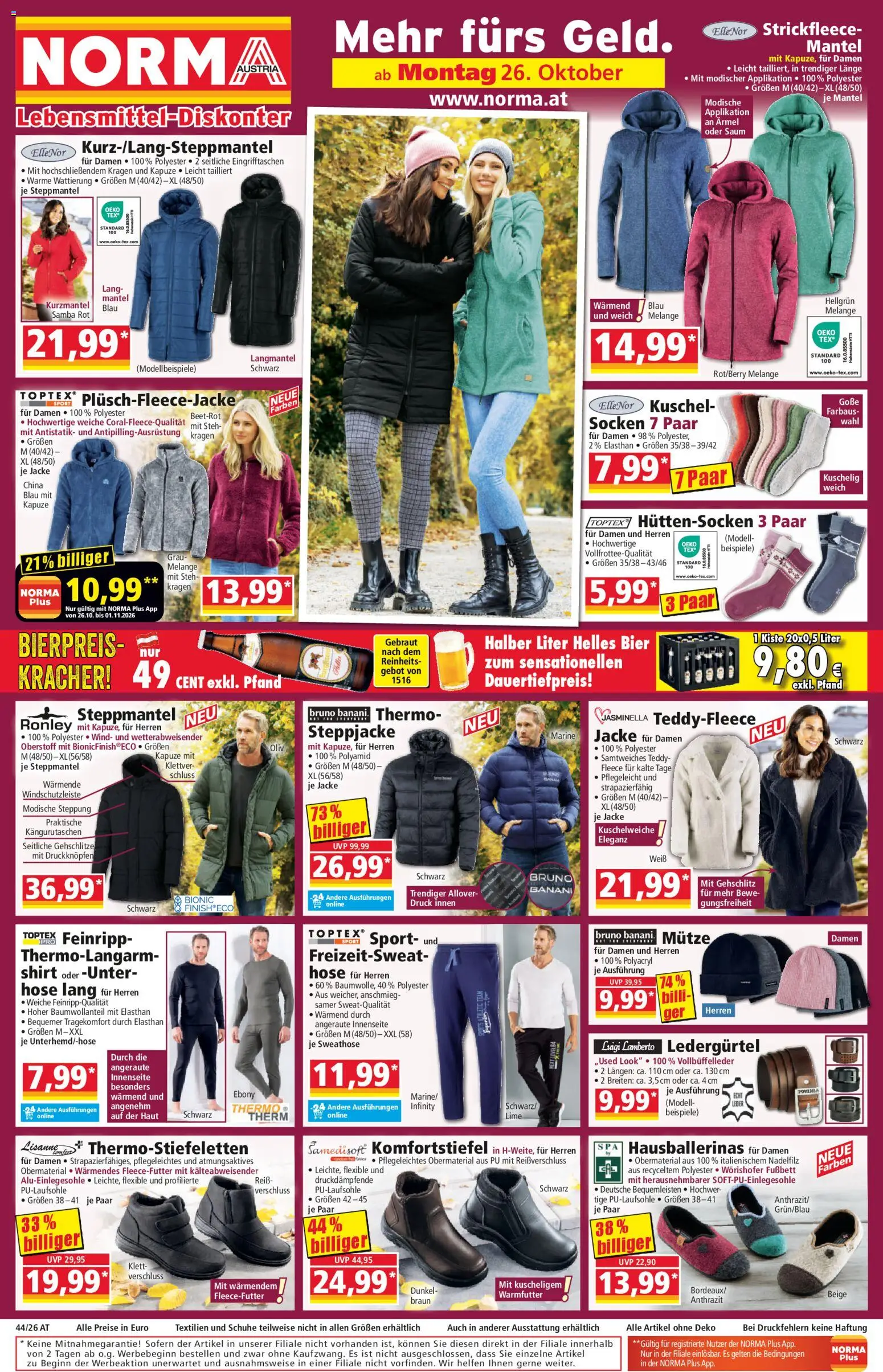 Norma Flugblatt - page 1- valid from 26.10.2026