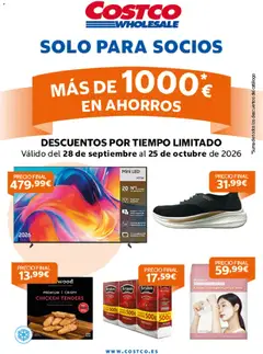 Vista previa del folleto Costco catálogo válido desde 28/09/2026
