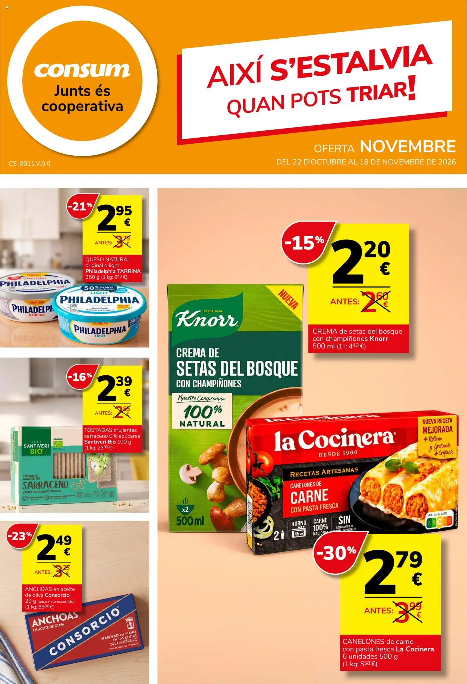 Consum - folleto - Página de 1 - Válido desde 22/10/2026