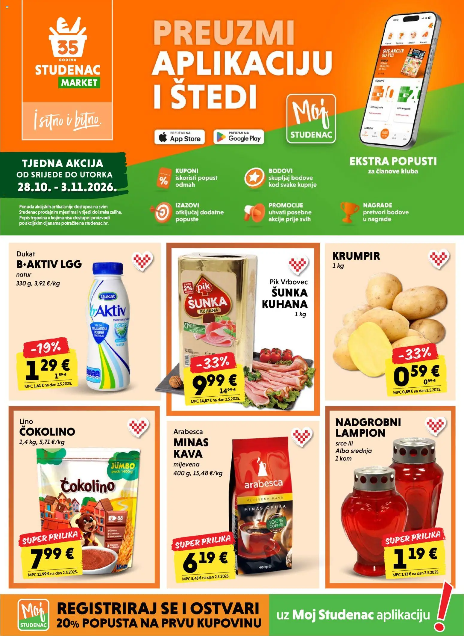 Studenac Katalog - stranica 1- važeći od 28.10.2026