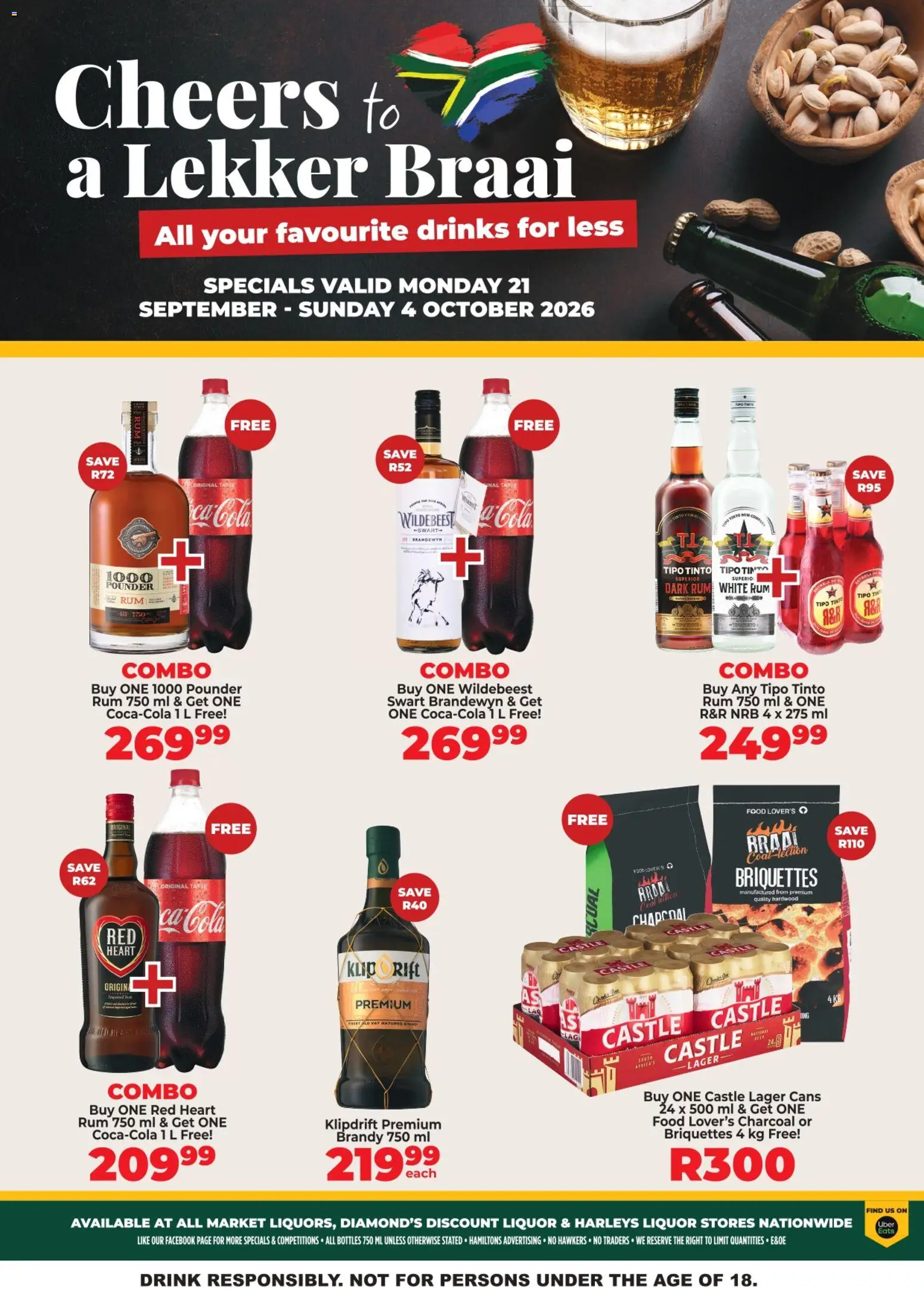Diamond Discount Liquors Specials - page 1- valid from 21/09/2026