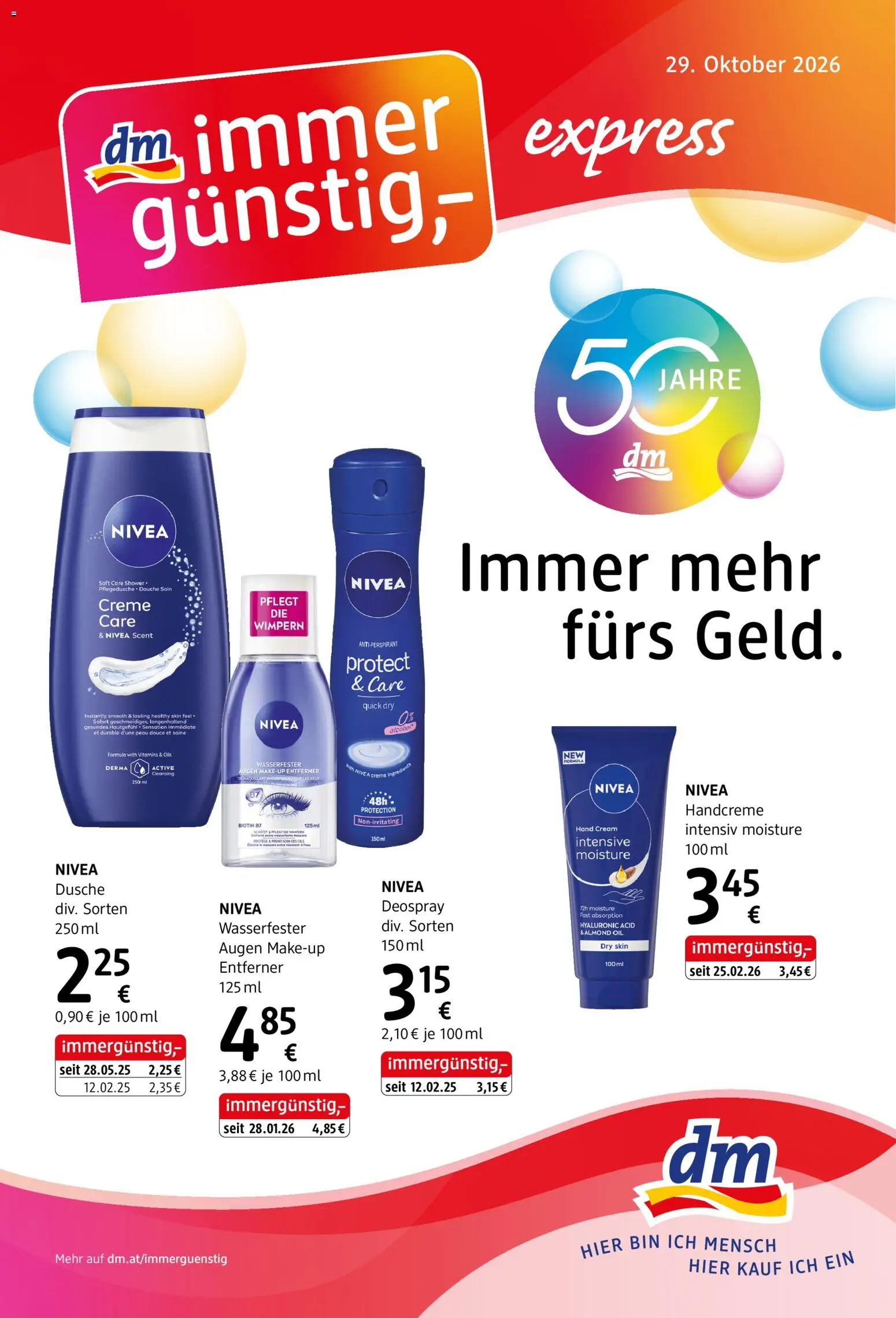 dm drogerie markt Flugblatt - Seite 1- gültig ab 29.10.2026