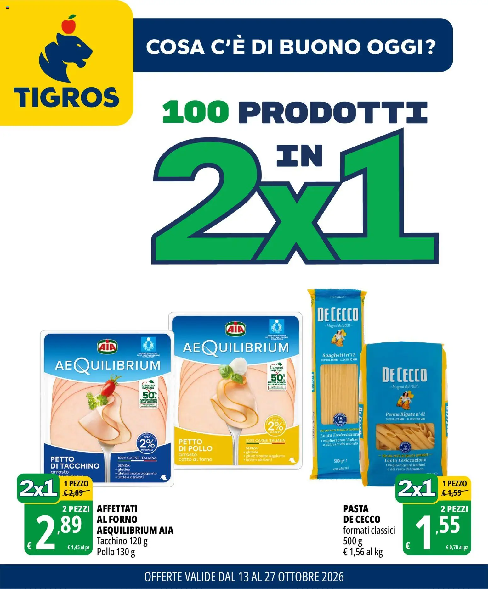 Tigros volantino - pagina 1 - valido dal 13/10/2026