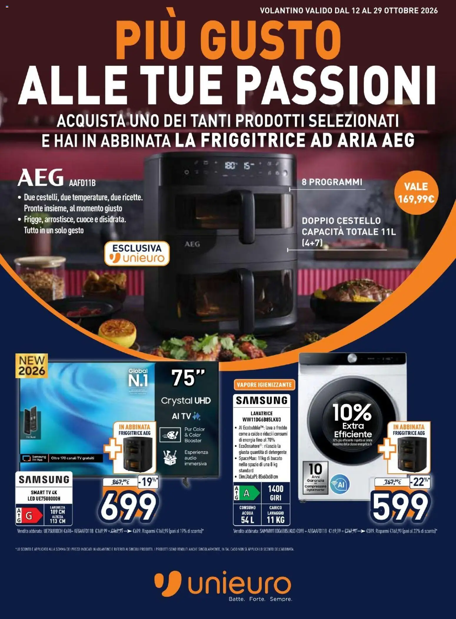 Unieuro volantino - pagina 1 - valido dal 12/10/2026