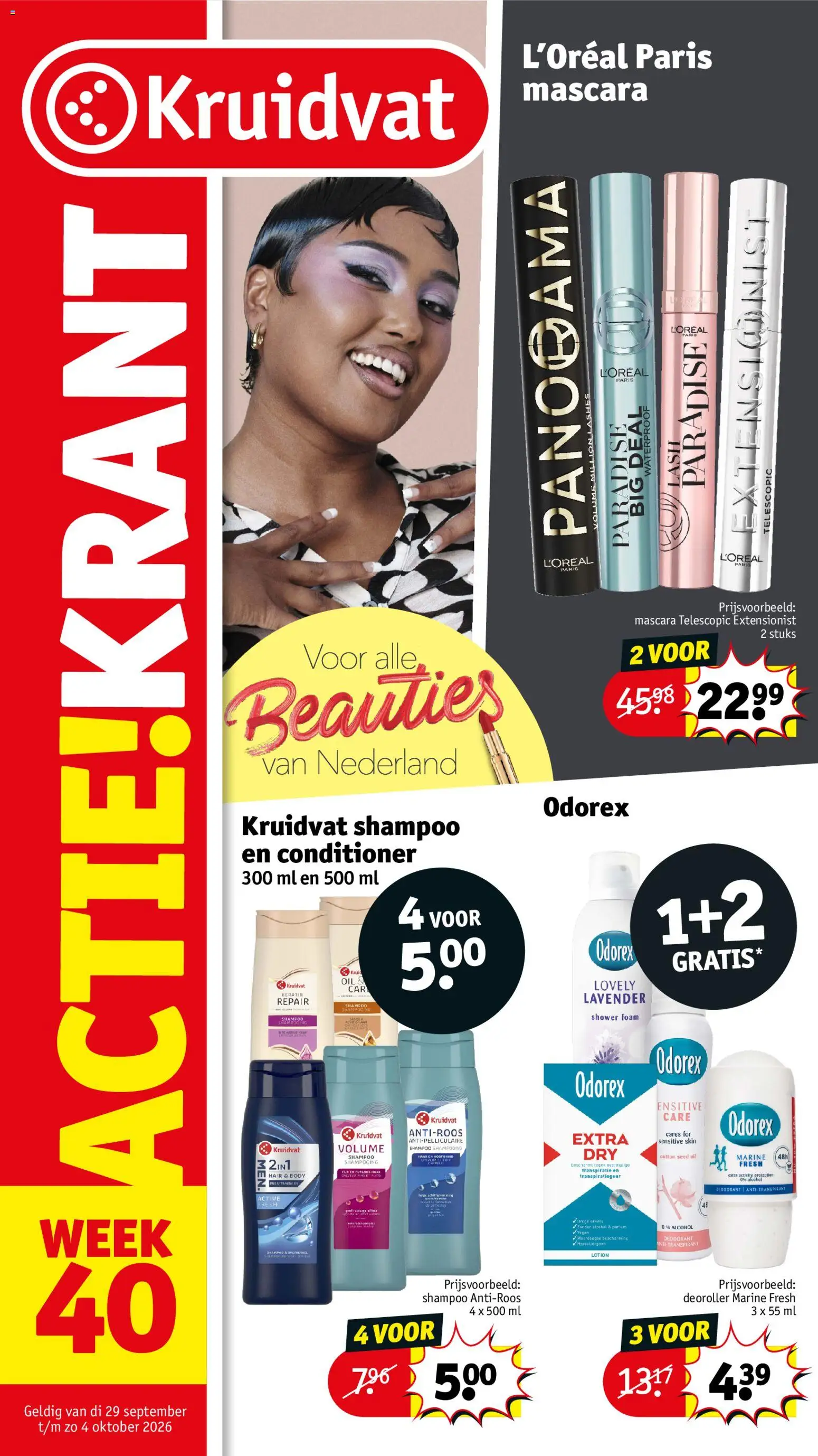Kruidvat Nederland - Kruidvat folder 40 - 28 september 2026 t/m 4 oktober 2026 - preview - pagina 1- geldig vanaf 29-09-2026
