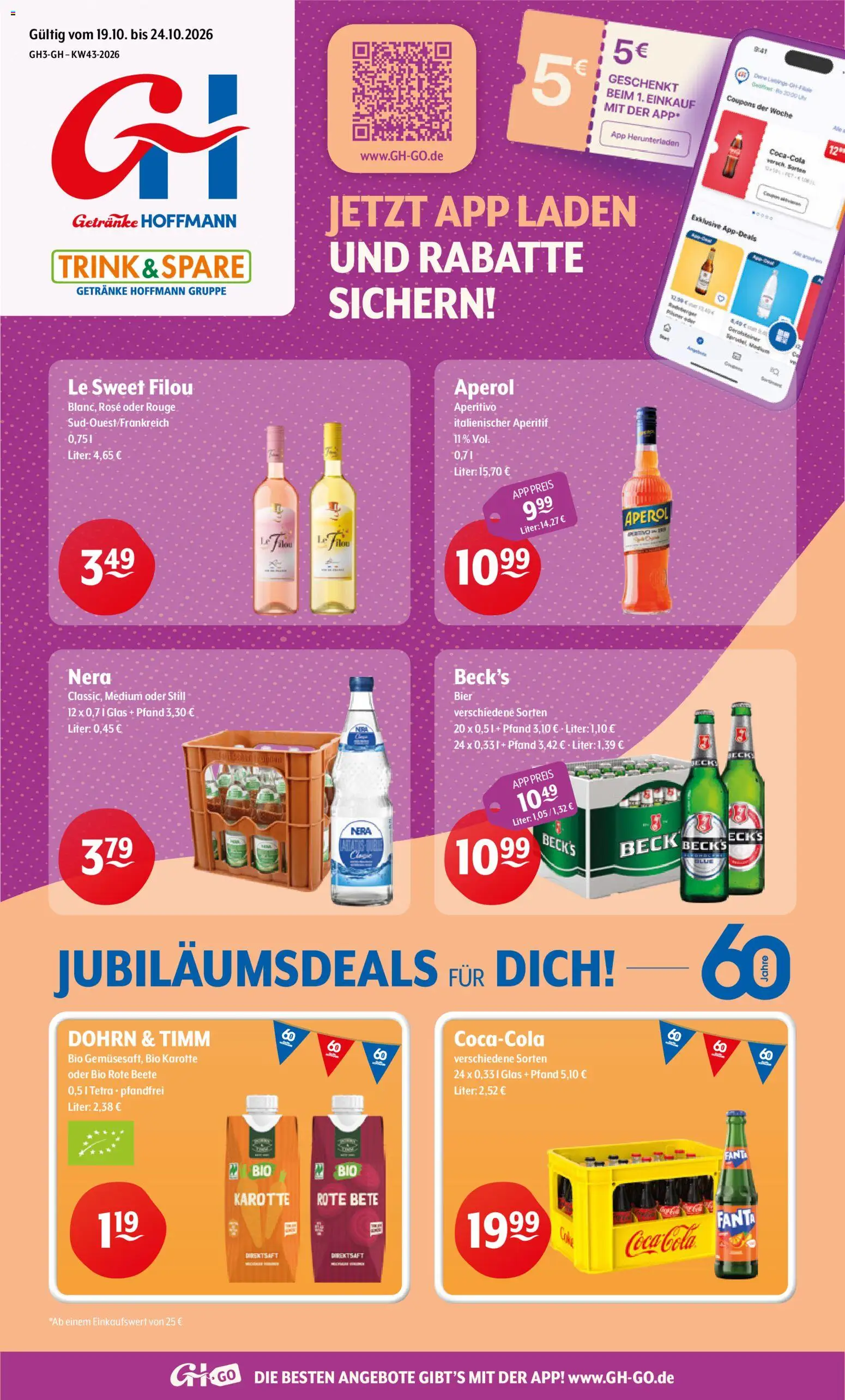 Trink und Spare Prospekt - Seite 1 - gültig ab 19.10.2026