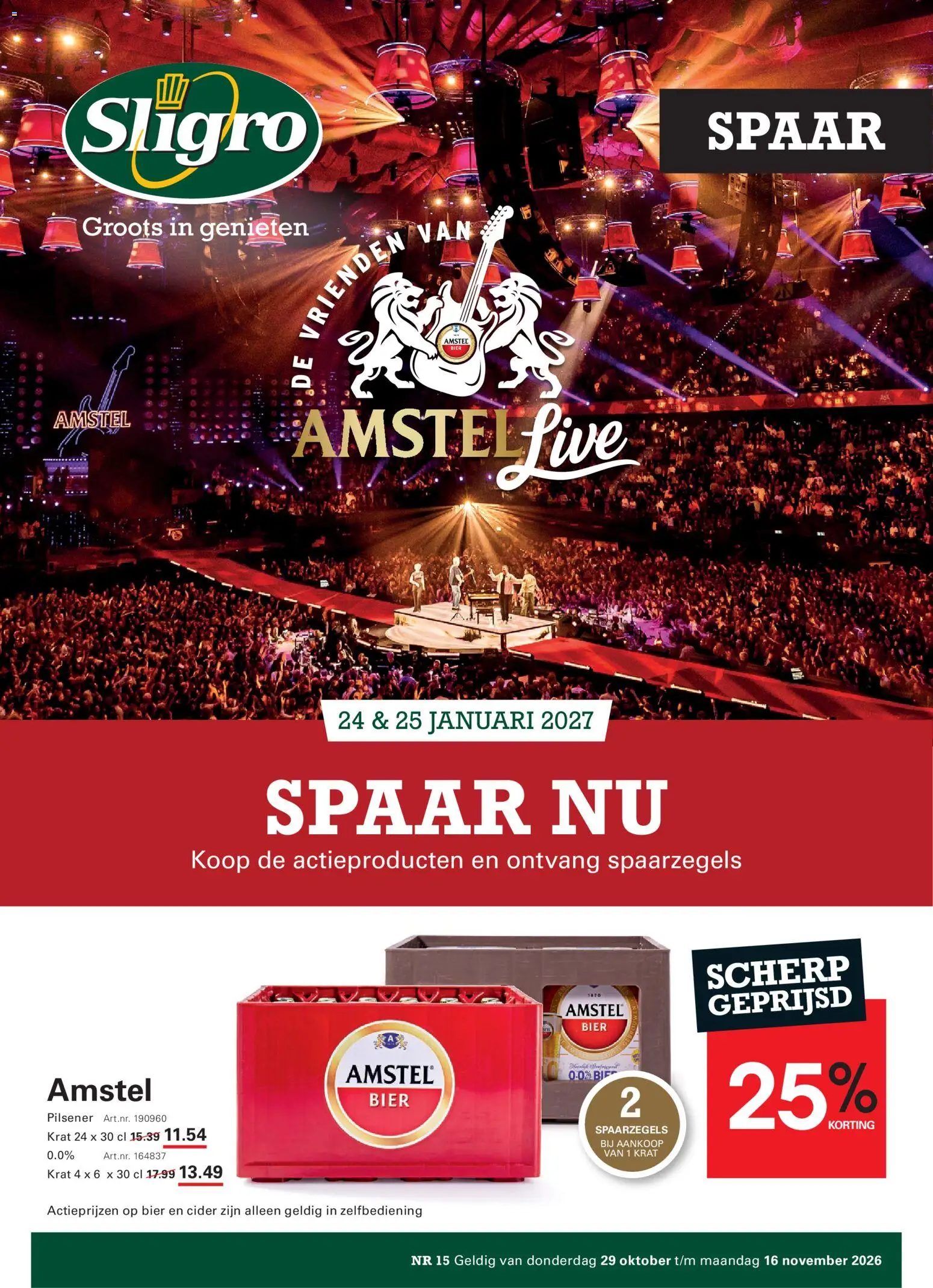 Sligro folder - pagina 1- geldig vanaf 29/10/2026