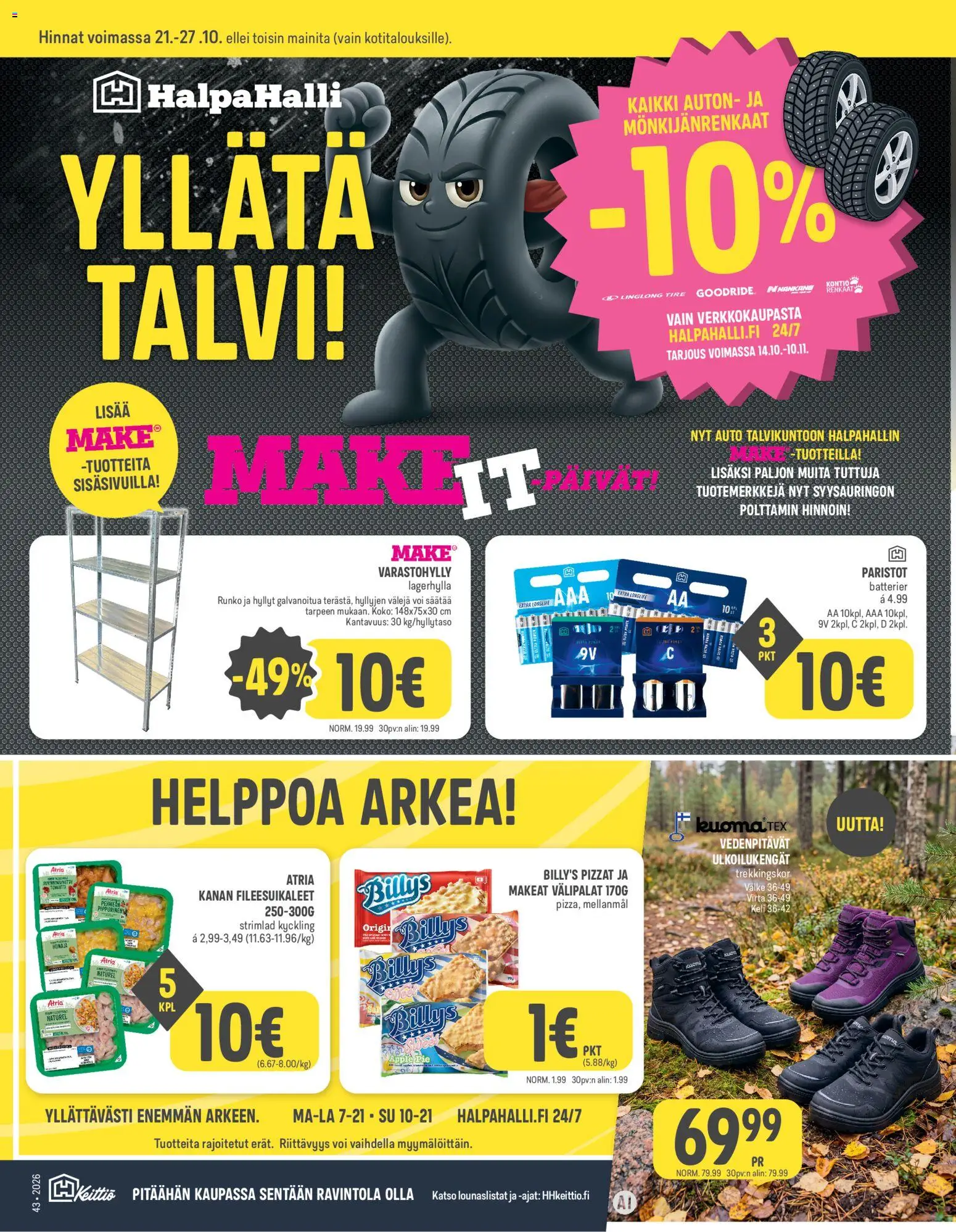 Halpa Halli tarjoukset - sivu 1- voimassa alkaen 21/10/2026