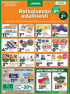 Esikatselu Prisma tarjoukset voimassa alkaen 08/10/2026