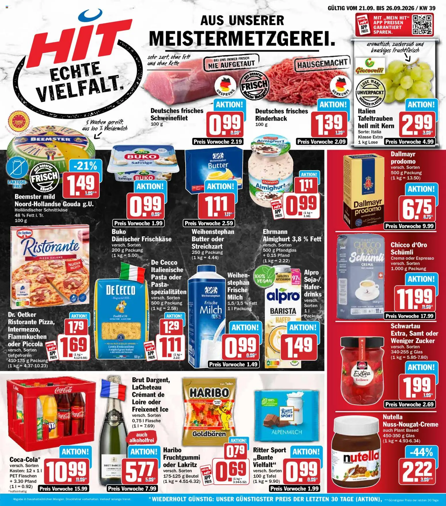 HIT Prospekt - Seite 1 - gültig ab 21.09.2026