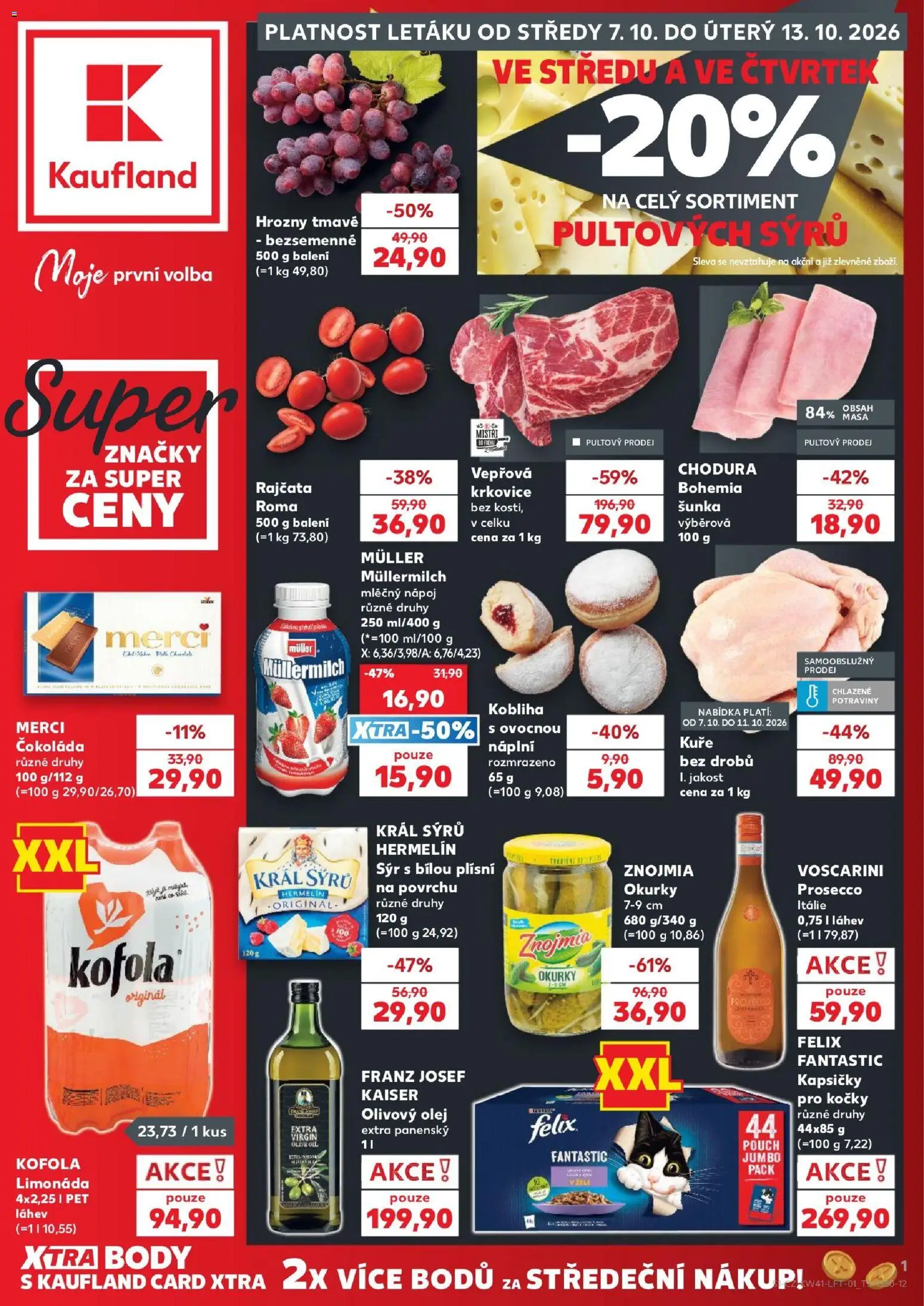 Kaufland leták - strana 1- platný od 07.10.2026