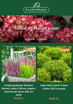 Forhåndsvisning Plantorama - Tilbudsavis gyldig fra 29/09/2026
