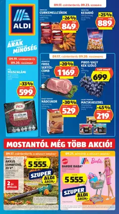 Előnézet Aldi akciós újság érvényes 2026.09.17.-tól