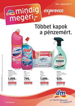 Előnézet DM Drogerie Markt akciós újság érvényes 2026.09.17.-tól