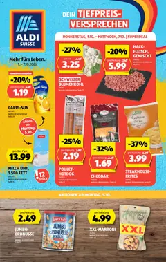 Vorschau Aldi aktionen gültig ab 01.10.2026