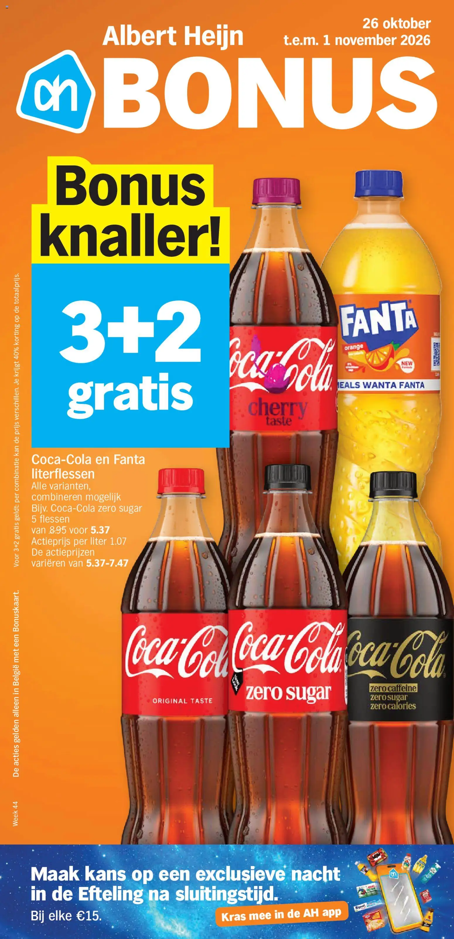 Albert Heijn Folder week / de la semaine 44 - pagina 1- geldig vanaf 26/10/2026