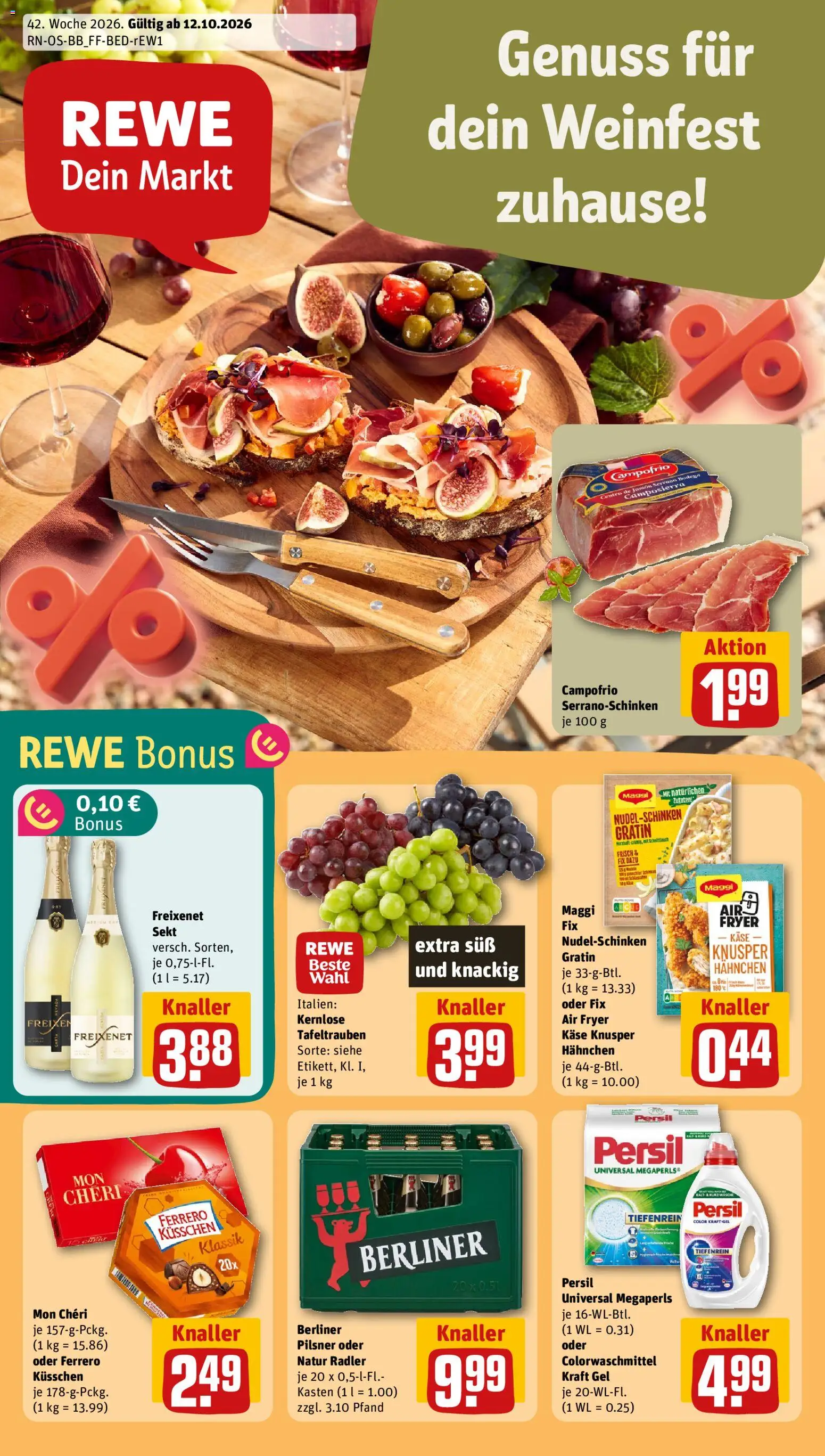 Rewe Prospekt - Seite 1 - gültig ab 12.10.2026