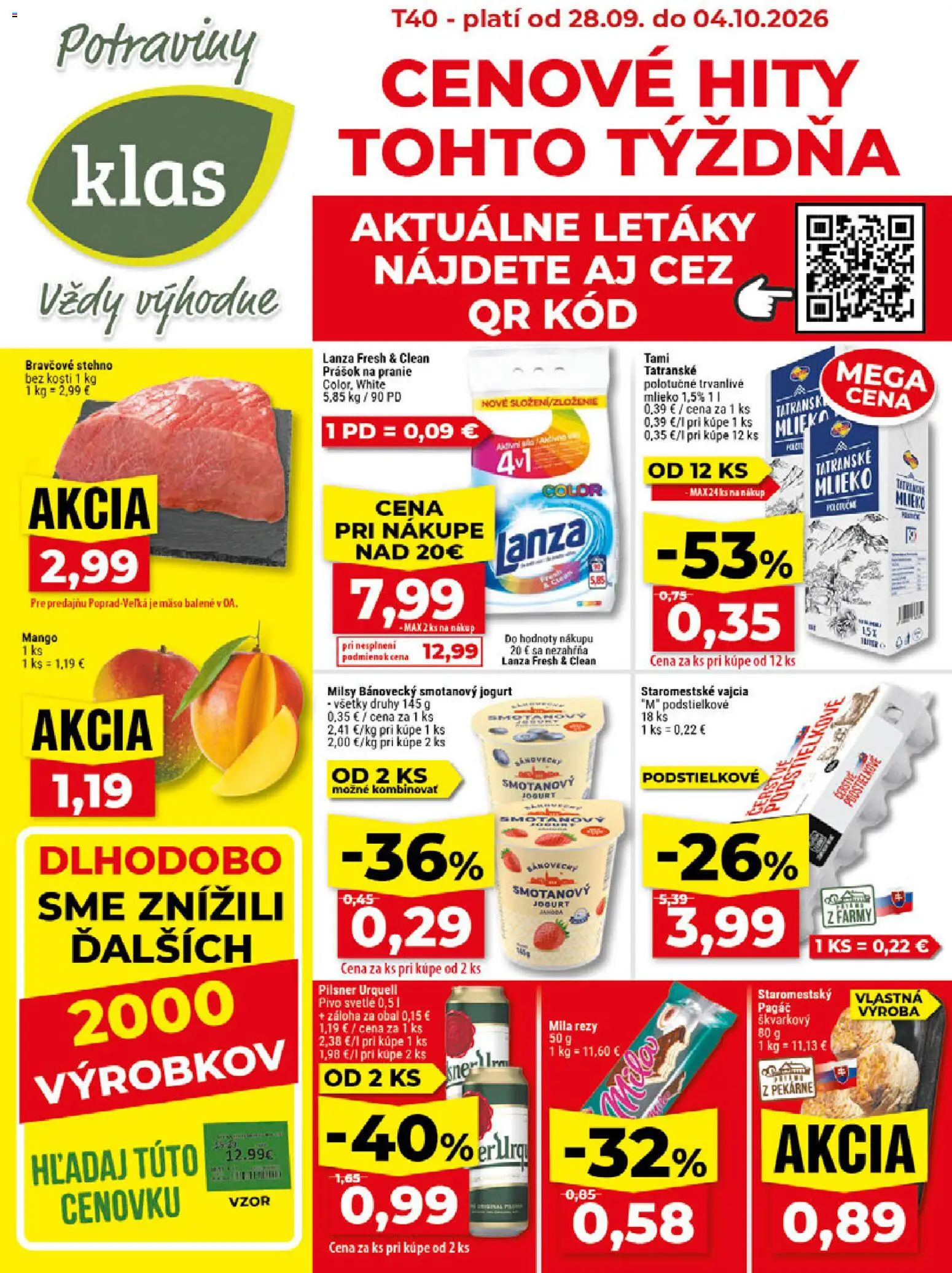 Klas leták - strana 1- platný od 28.09.2026