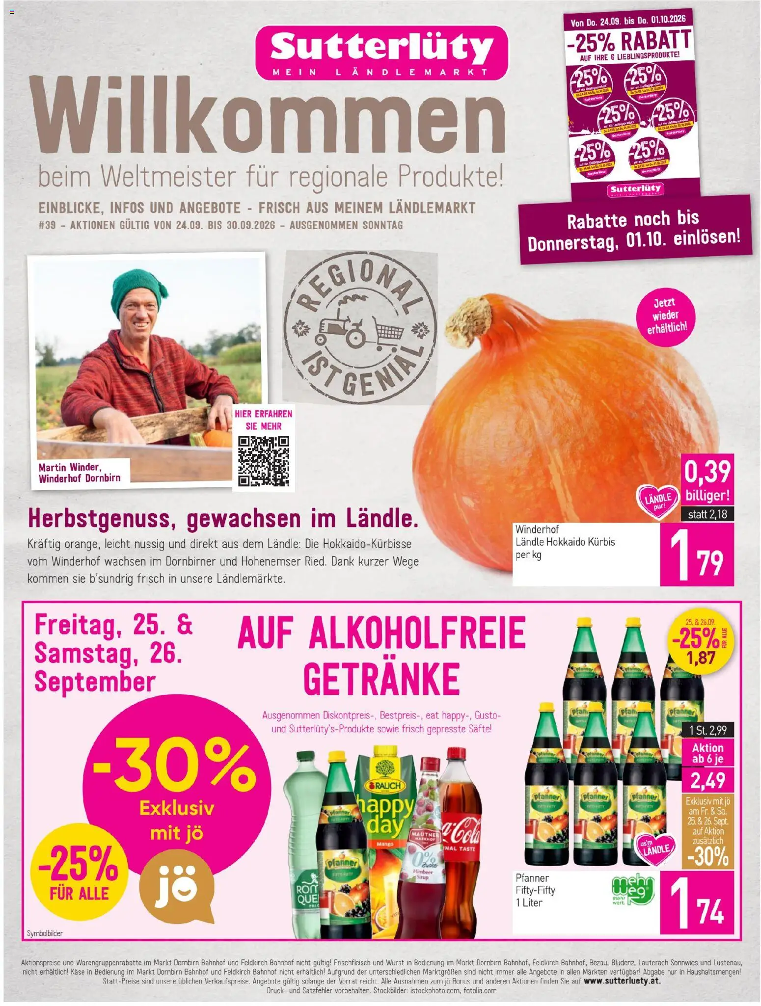 Sutterlüty Flugblatt - Seite 1- gültig ab 24.09.2026