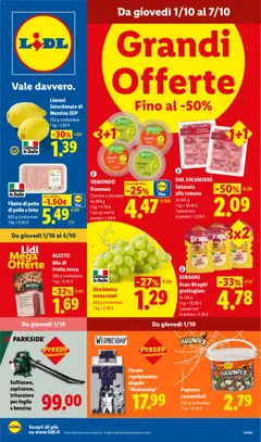 Anteprima Lidl volantino valida dal 01/10/2026