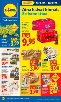 Esikatselu Lidl tarjoukset voimassa alkaen 15/10/2026