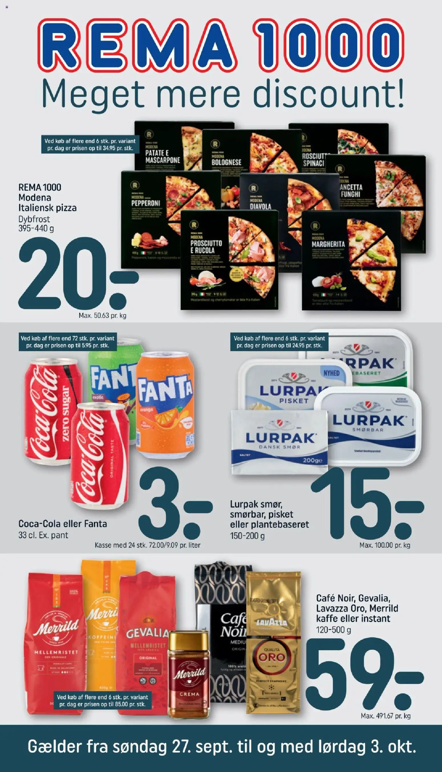 Rema 1000 - Tilbudsavis Uge 40 - page 1- valid from 27/09/2026