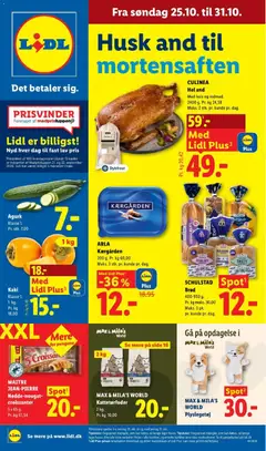 Forhåndsvisning Lidl - Tilbudsavis uge 43 gyldig fra 25/10/2026