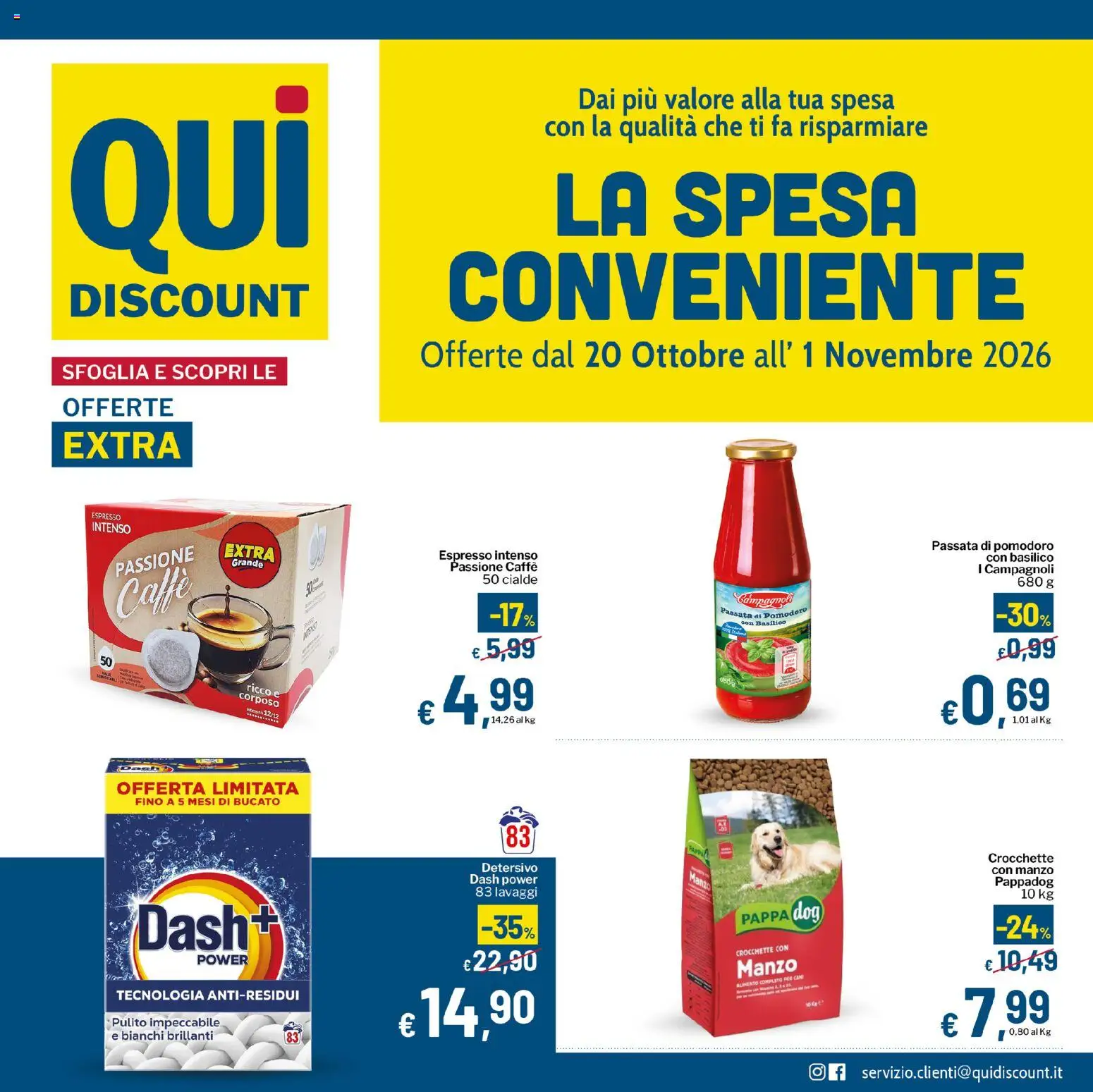 Qui Discount volantino - pagina 1 - valido dal 20/10/2026