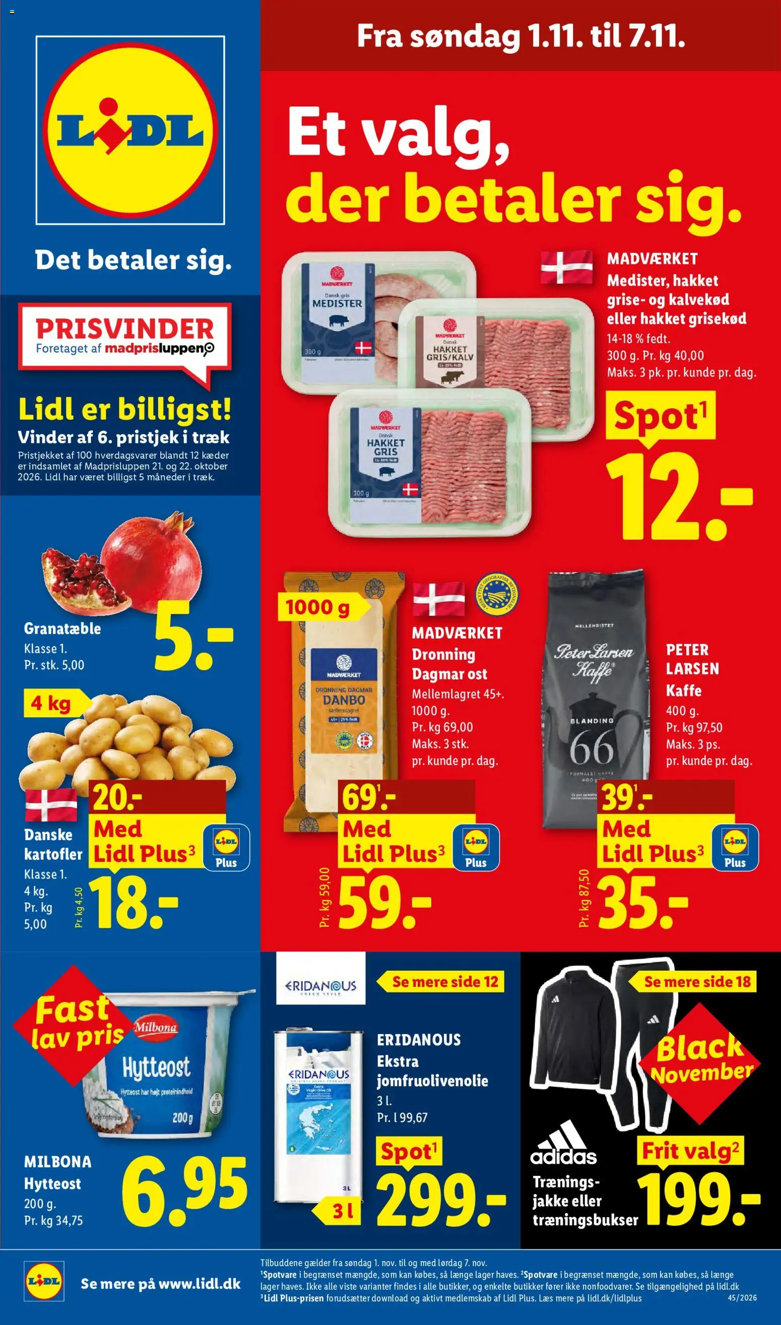 Lidl - Tilbudsavis uge 44 - side 1- gyldig fra 01/11/2026