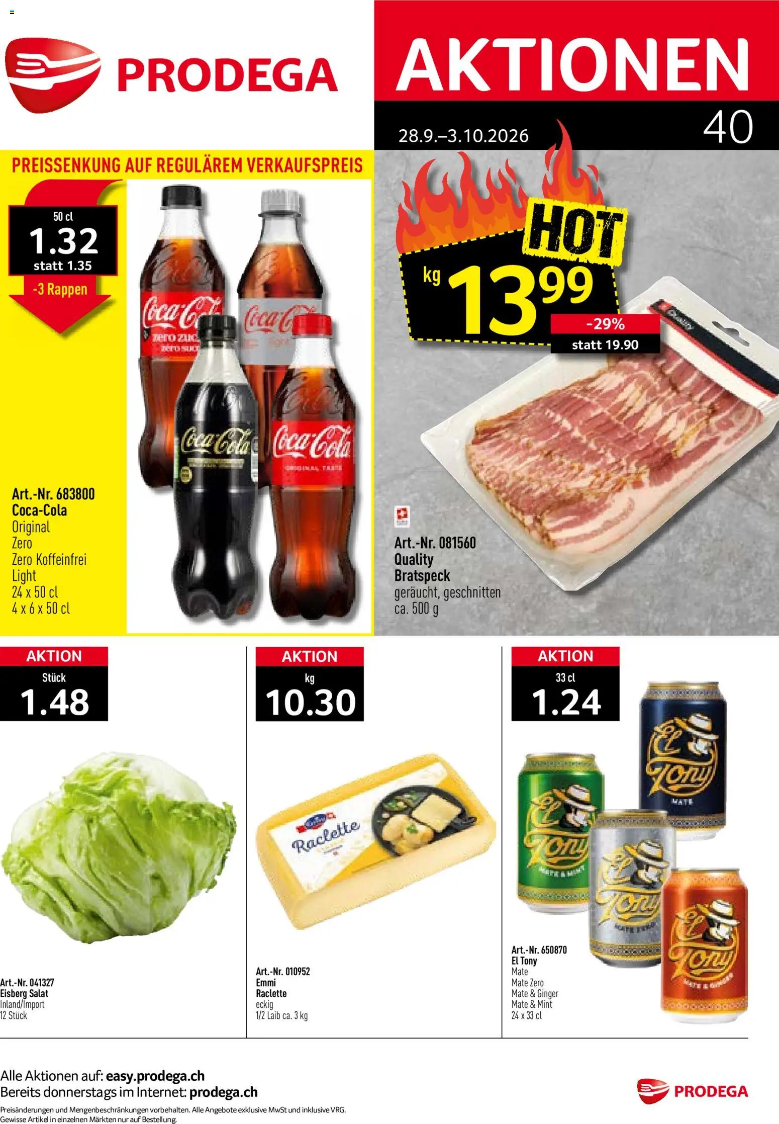 Prodega aktionen - page 1- valid from 28.09.2026