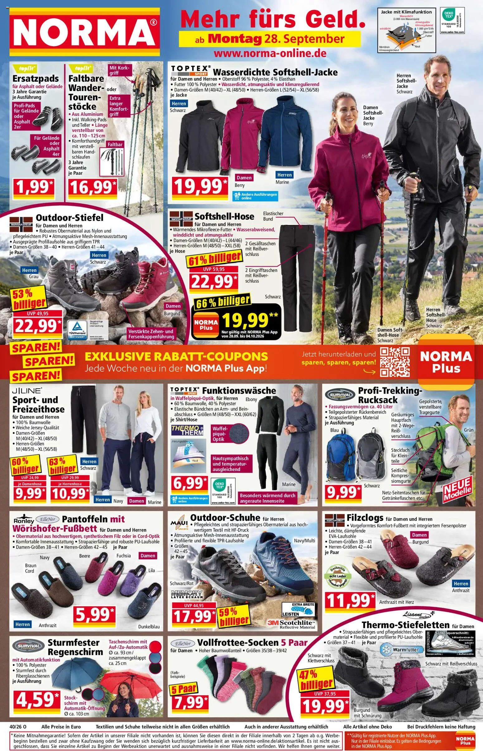 Norma Prospekt - Seite 1 - gültig ab 28.09.2026