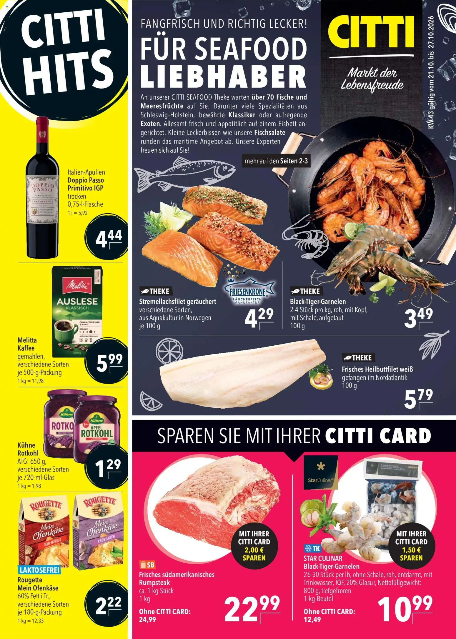 CITTI Markt Prospekt - Seite 1 - gültig ab 21.10.2026