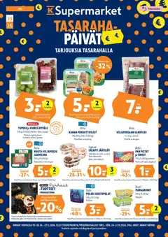Esikatselu K-Supermarket tarjoukset voimassa alkaen 24/09/2026