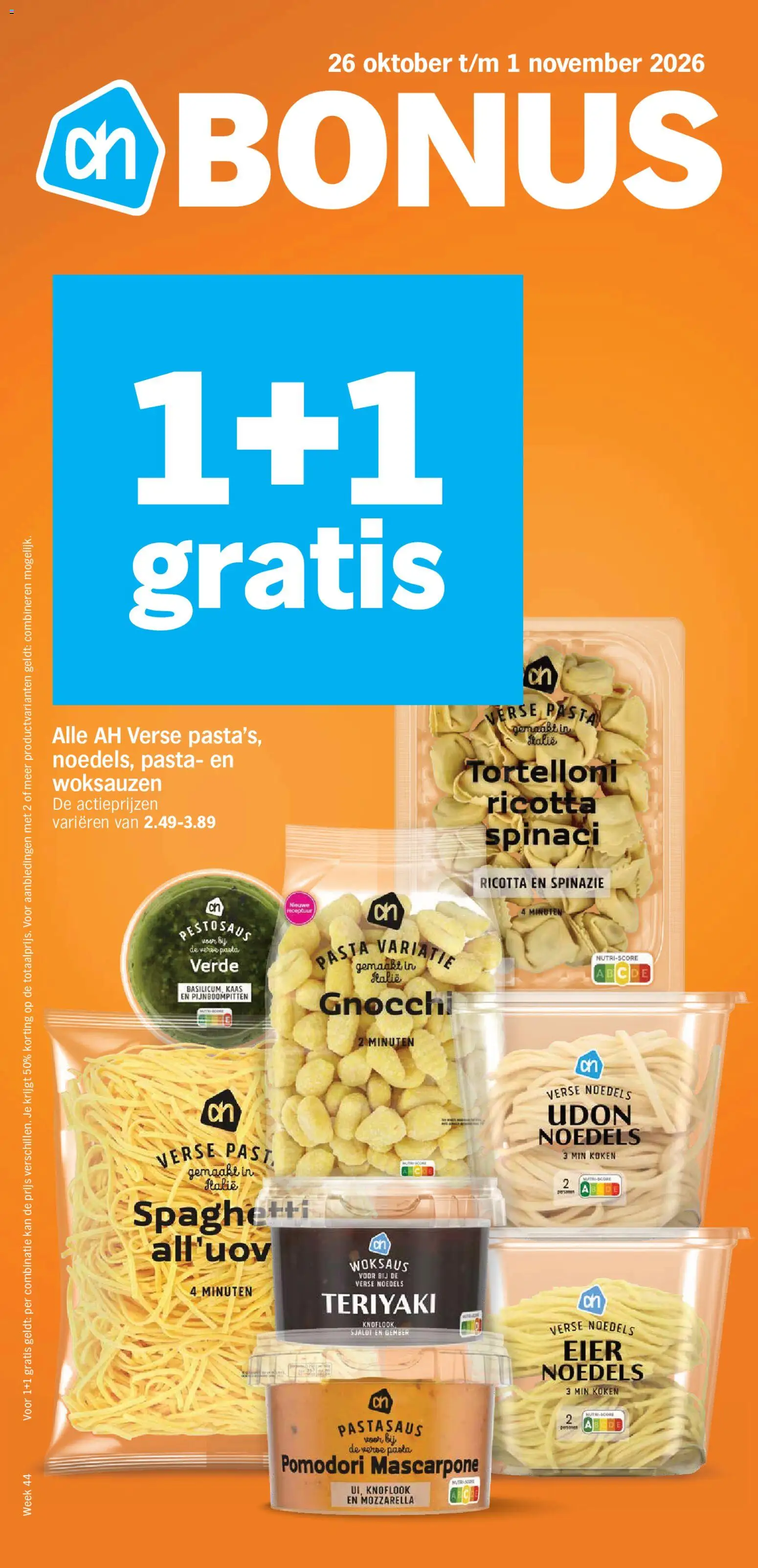 Albert Heijn folder - pagina 1- geldig vanaf 26-10-2026