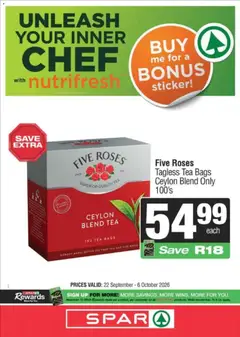 Preview Superspar Specials valid from 22/09/2026