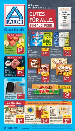 Vorschau Aldi Prospekt gültig ab 21.09.2026