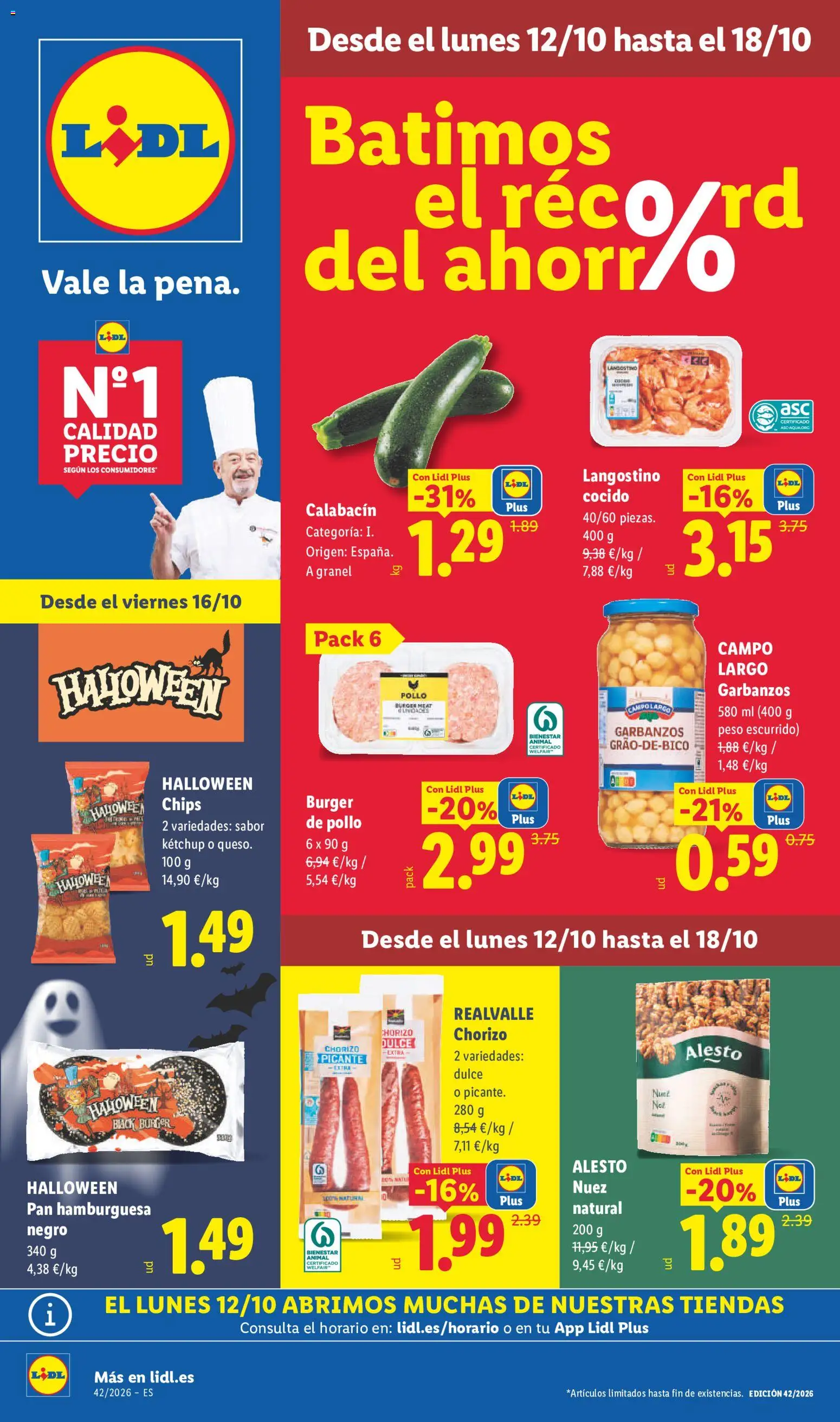 Lidl folleto - Página de 1 - Válido desde 12/10/2026