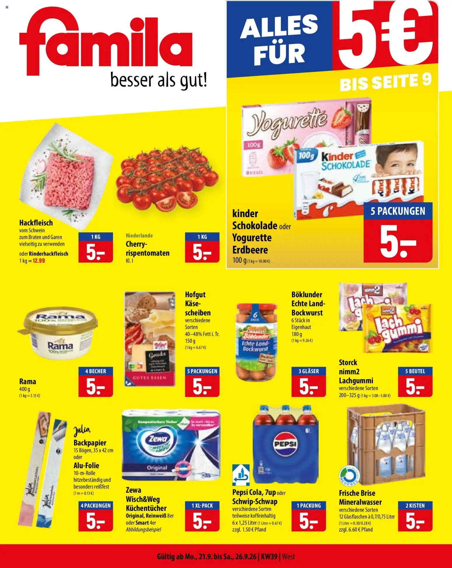 Famila Prospekt - Seite 1 - gültig ab 21.09.2026