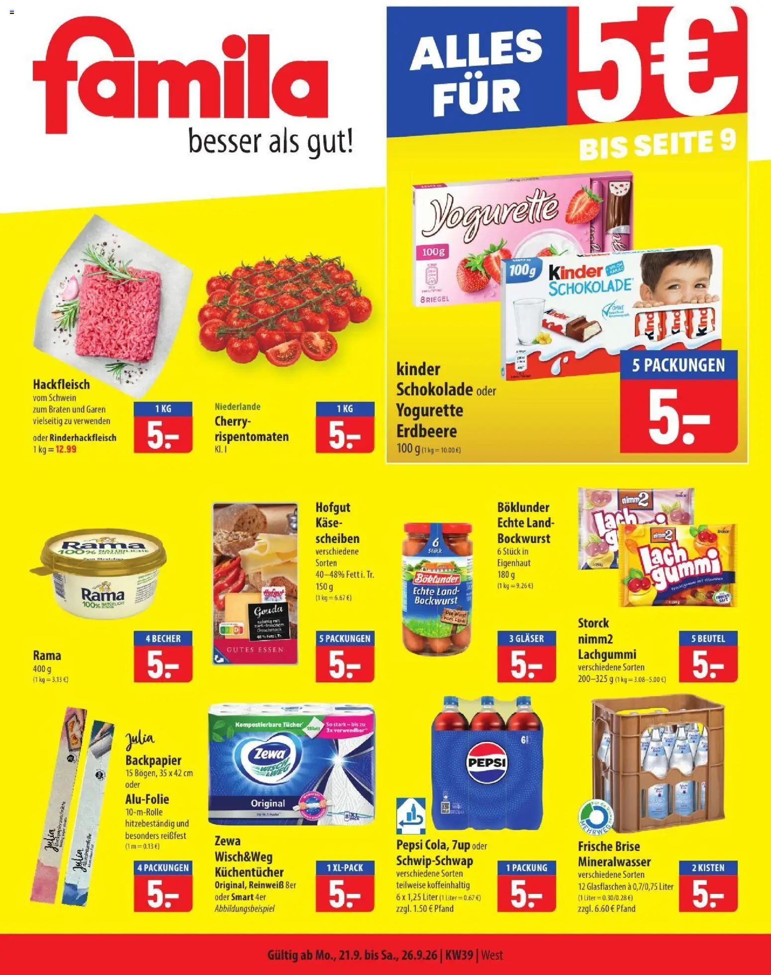 Famila Prospekt - Seite 1 - gültig ab 21.09.2026