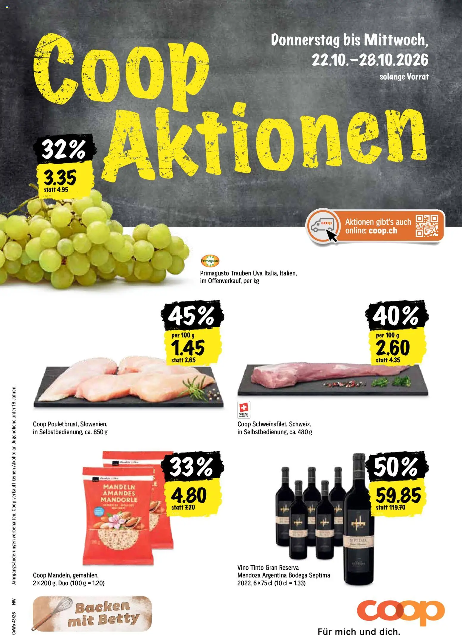 Coop aktionen - Seite 1- gültig ab 22.10.2026