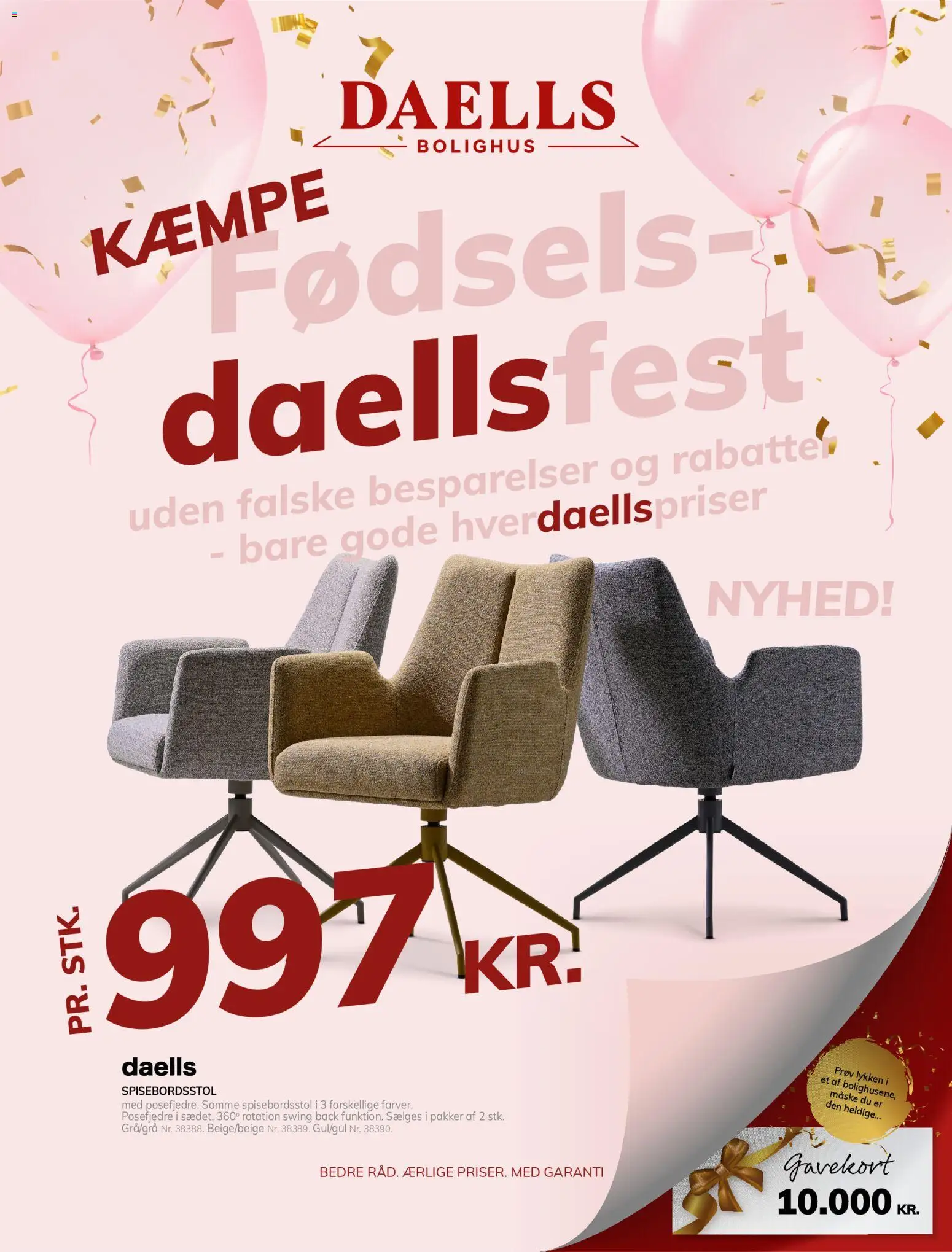 Daells Bolighus - Tilbudsavis - side 1- gyldig fra 29/10/2026