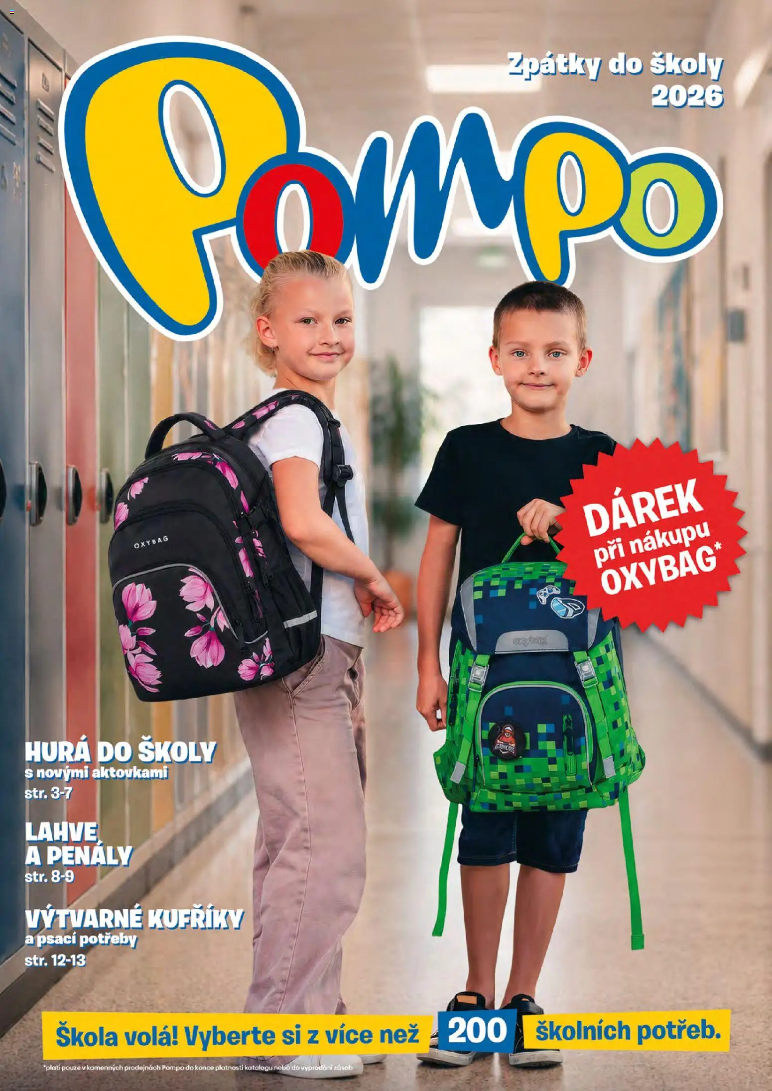 Pompo katalog Zpátky do školy 2026 - strana 1- platný od 20.07.2026
