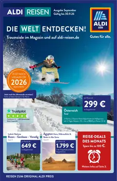 Vorschau Aldi Reisen Prospekt gültig ab 01.09.2026