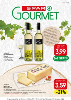 Vorschau SPAR Gourmet Flugblatt gültig ab 08.10.2026