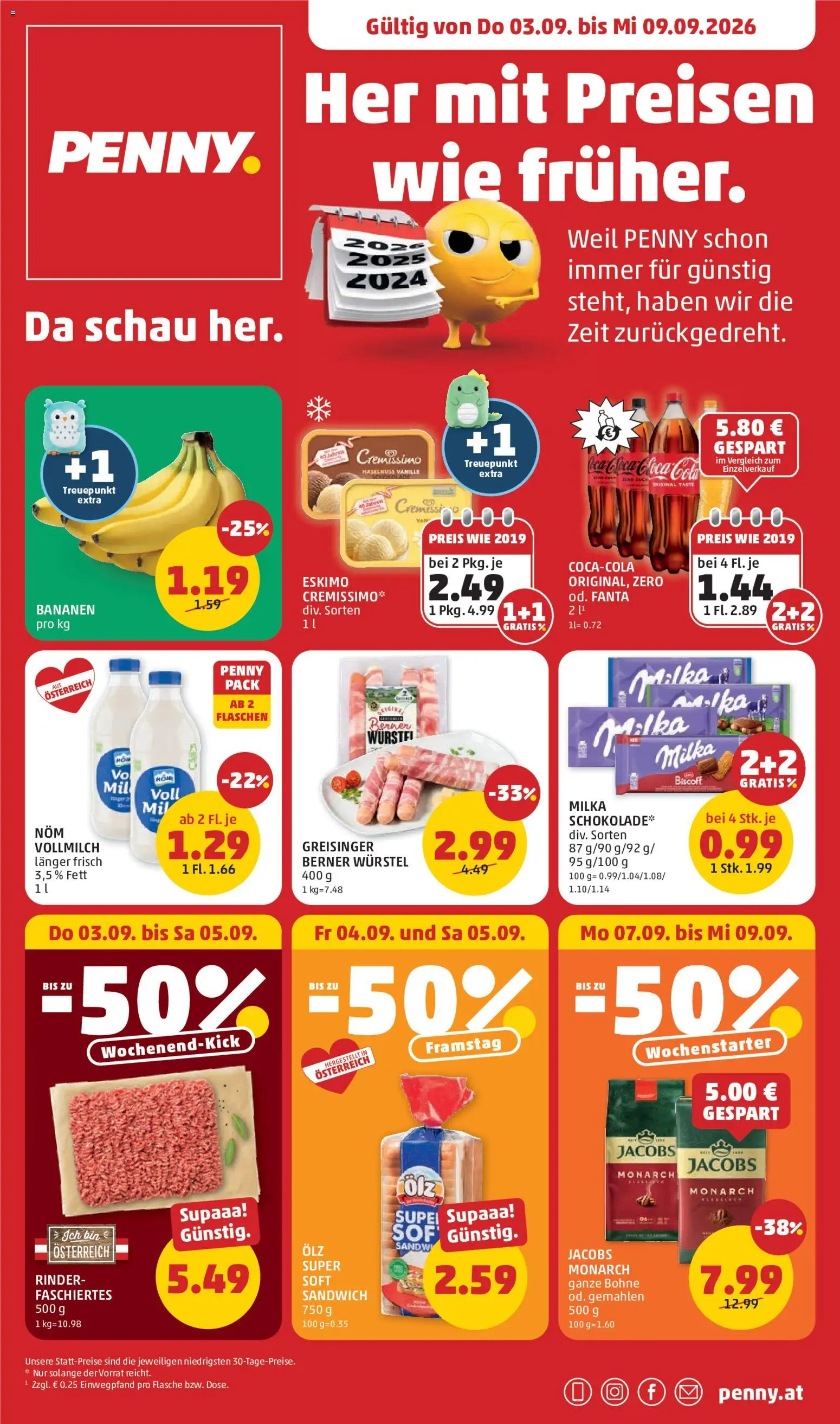 Penny Markt Flugblatt - Seite 1- gültig ab 03.09.2026
